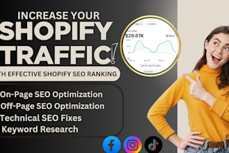optimize shopify website seo to increase shopify traffic and boost shopify sales