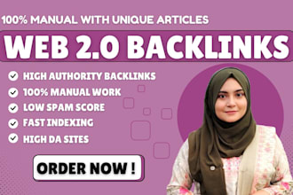 manually create 300 web 2 0 backlinks services for your SEO growth