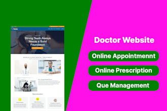 develop doctor, clinic, hospital website with wordpress cms
