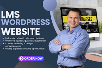 develop elearning lms wordpress website with learndash, buddyboss, tutor lms