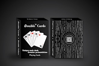 do card game design illustration, card game board game design, box mockup