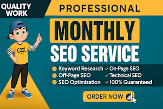 do full monthly SEO services for top ranking on google
