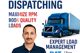 dispatch trucks, find loads, handle brokers, drivers and rate cons