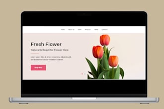 design flower shopify store flower bouquest website florist store flower store