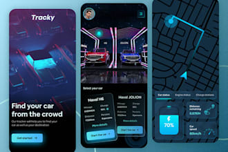 develop car tracking app, gps tracking app, geolocation app, ev charging app