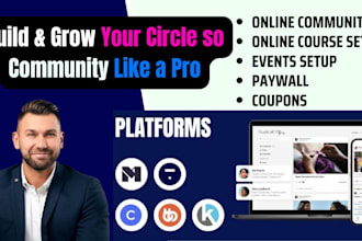 create thriving circle so community with forum, membership event and course
