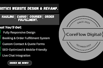 design logistics trucking dispatch 3pl provider freight broker hauling website