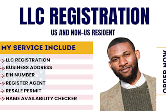 do US llc registration along with ein for US non residents