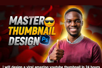 design a viral amazing youtube thumbnail in 24 hours