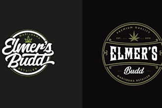 do hemp cannabis cnd weed logo design 24 hours