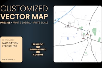 design custom precise vector maps for events, festivals and theme parks