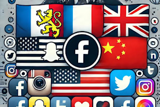 provide french, english and mandarin social media translation