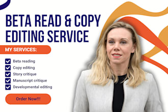 beta read, proofread manuscript, book editor, fiction novel book line editing
