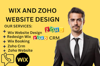 build design develop wix website design wix website framer zoho website design