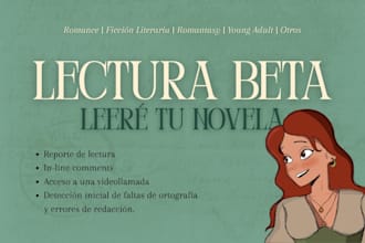 beta read your novel in spanish