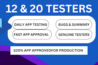 20 testers, closed testing, app testing, 12 testers, google play console