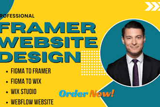 develop figma to framer website, figma to wix studio website design webflow