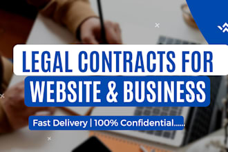 draft professional nda terms privacy policy and appeal letter for your website