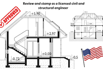 licensed architect structural engineer USA pe stamp michigan, ohio, illinois