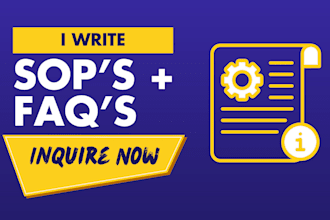 create faqs and sops for your business