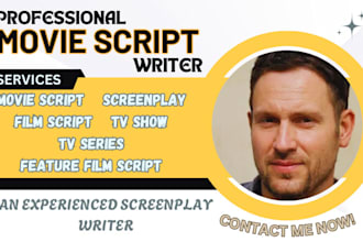 write screenplay for movie script scriptwriting tv script tv series feature film