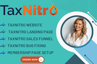 tax nitro design setup income tax website tax nitro sales tax nitro sales funnel