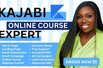setup kajabi online courses, kajabi membership funnel, kajabi email automation