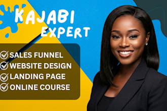 kajabi website design kajabi sales funnel kajabi website online course thinkific