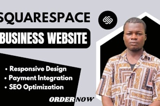 squarespace business website design or redesign squarespace business website