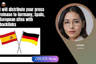 distribute your press release to germany, spain, european sites with backlinks
