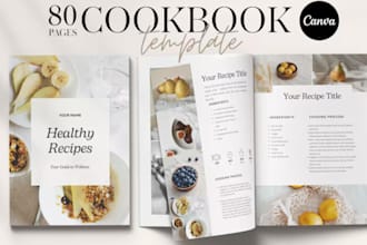 do cookbook editable recipe book cookbook canva ebook printable family cookbook