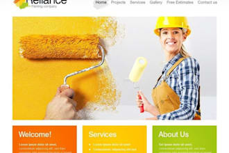build squarespace painting company website interior painter website