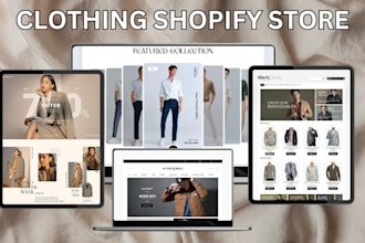 design lucrative shopify clothing website clothing shopify store fashion website
