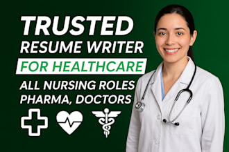 edit medical resume for registered nurse, doctor, pharma, medical device sales