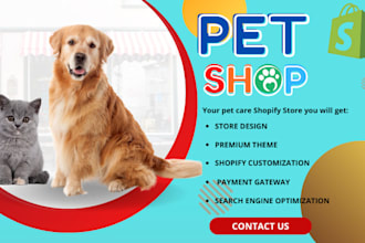 shopify pet store dropshipping store pet store pet website pet shopify store