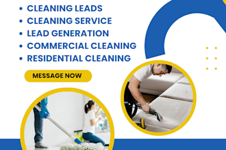 generate exclusive cleaning service leads for residential or commercial cleaning