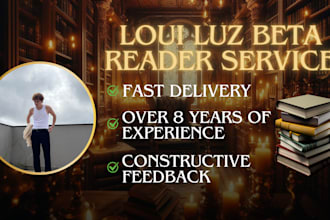 provide detailed beta reading with feedback on plot characters and pacing