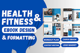 write design canva health fitness ebook fitness ebook canva workout plan canva