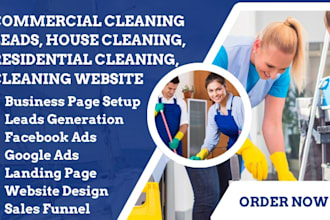 commercial cleaning lead, house cleaning, residential cleaning, cleaning website