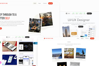 create a focused landing page and 3 other pages