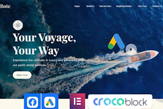 build dynamic boat cruise website yacht website jet ski website with crocoblock