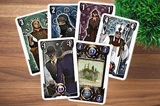 create trading card game design playing card game design card box mockup design