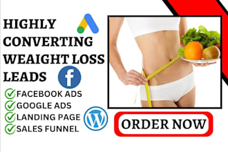 generate highly converting weight loss lead supplement leads yoga website