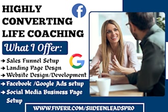 generate life coaching leads business coaching, personal fitness coach leads