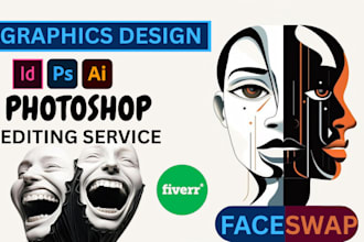 do photoshop wok face swap photo editing object remove color change