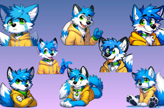 draw furry telegram stickers discord stickers animated furry nsfw sticker pack