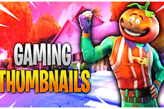 design gaming cartoon youtube thumbnail design minecraft video thumbnail design
