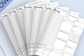 create printable planners, ebook journals and diary templates on canva