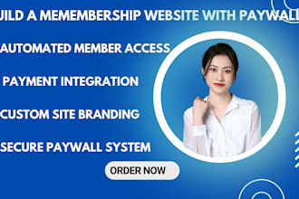 design paywall membership, squarespace website, online educators, news website