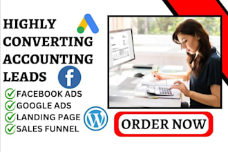 generate highly converting accounting leads bookkeeping lead accounting website